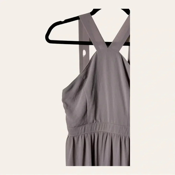 Women’s‎ LULU’S FORMAL DRESS MAXI LENGTH HIGH NECKLINE HALTER LIKE MAUVE COLOR - Picture 4 of 10